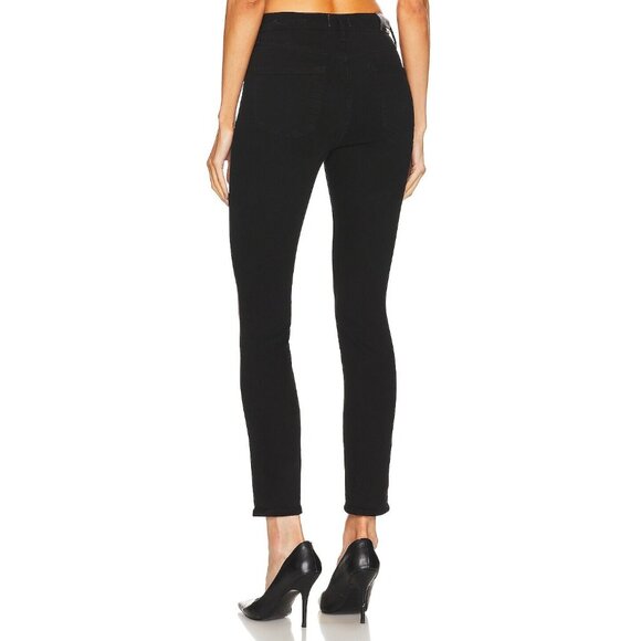 NWT Citizens of Humanity Olivia in Plush Black High Rise Slim Stretch Jeans 27 - Picture 3 of 9
